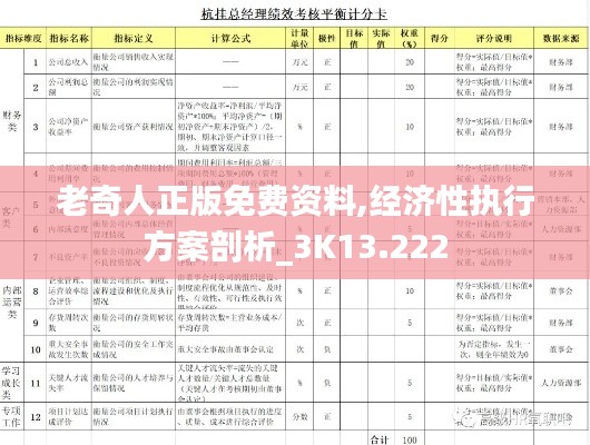 老奇人正版免费资料,经济性执行方案剖析_3K13.222