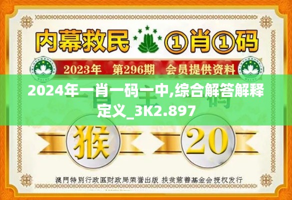 2024年一肖一码一中,综合解答解释定义_3K2.897