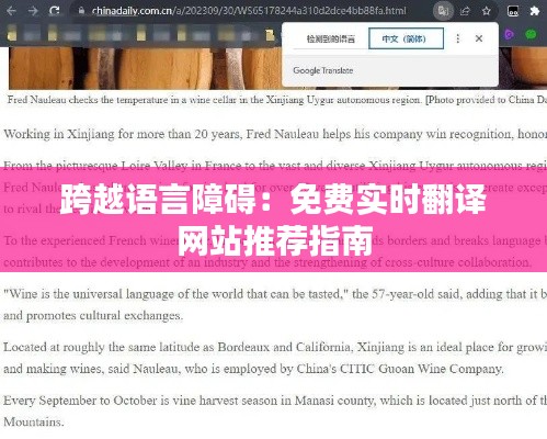 跨越语言障碍:免费实时翻译网站推荐指南